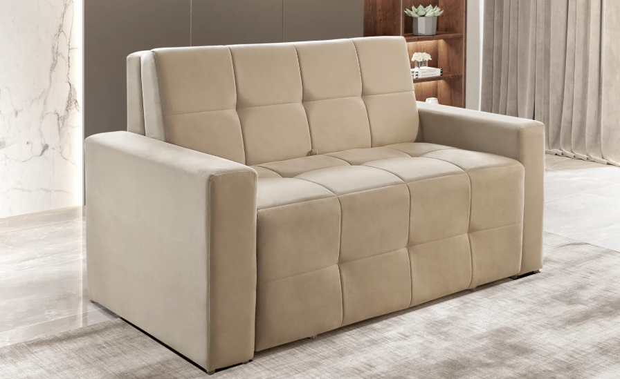 SOFÁ-CAMA 110 NO VELUDO