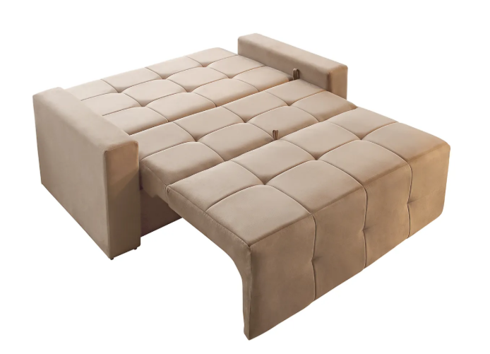 SOFÁ-CAMA 110 NO VELUDO - Imagem 2