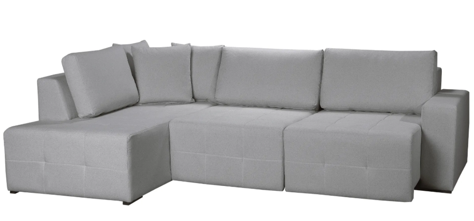 SOFÁ RETRÁTIL DE CANTO 210 NO VELUDO - Imagem 2