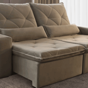 SOFÁ RETRÁTIL E RECLINÁVEL 749 NO VELUDO