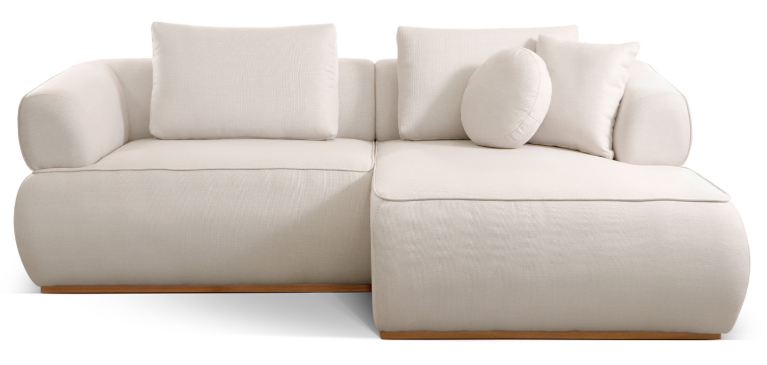 SOFÁ COM CHAISE 951 NO VELUDO - Imagem 3