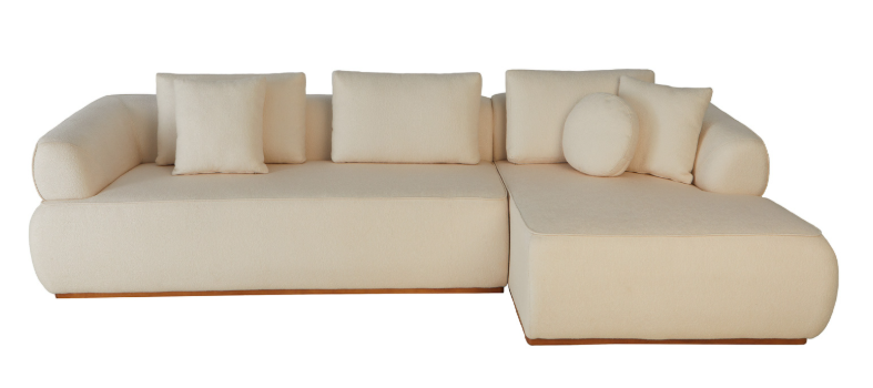 SOFÁ COM CHAISE 950 NO VELUDO - Imagem 4