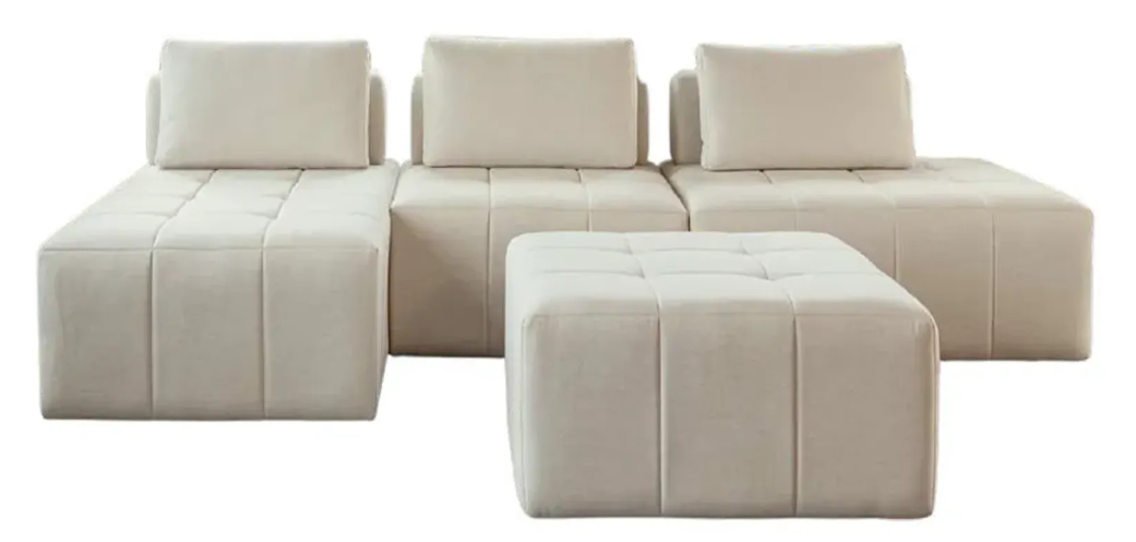 SOFÁ MODULADO 090 NO VELUDO CADA MÓDULO